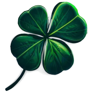 Minimalist Four Leaf Clover PNG Ddp