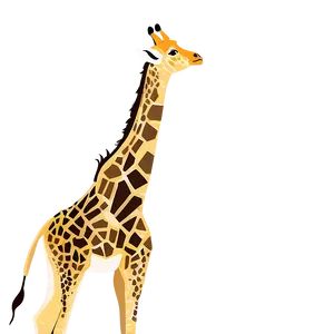 Minimalist Giraffe Design PNG 05062024