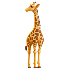 Minimalist Giraffe Design PNG Akm83