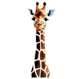 Minimalist Giraffe Design PNG Utr