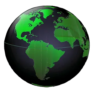 Minimalist Globe Outline PNG 05042024 PNG