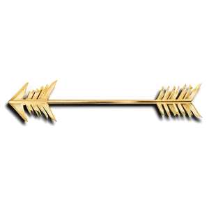 Minimalist Gold Arrow Png 06212024 PNG image