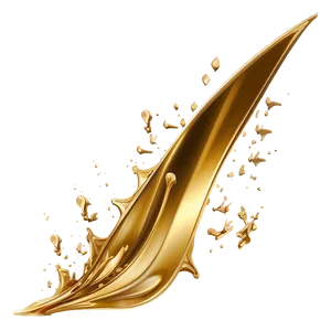 Minimalist Gold Splash PNG 12 PNG