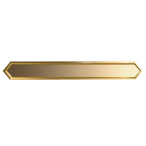 Minimalist Gold Trim PNG Yhx