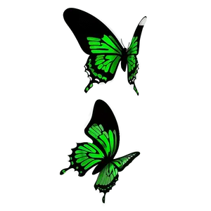 Minimalist Green Butterfly PNG 06202024 PNG