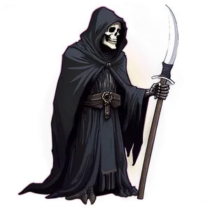 Minimalist Grim Reaper Png Pka PNG image