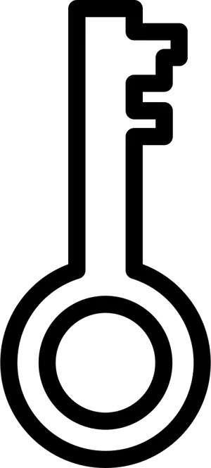 Minimalist Guitar Headstock Design PNG image
