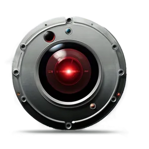 Minimalist Hal 9000 Design PNG Frh