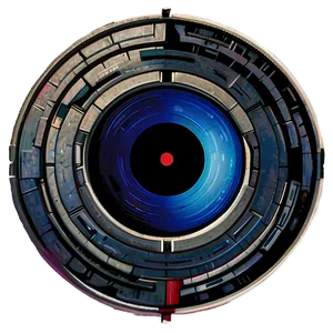 Minimalist Hal 9000 Design PNG Kaa PNG