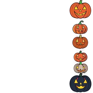 Minimalist Halloween Border Png 06202024 PNG image