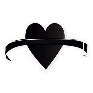 Minimalist Heart Line Art PNG Hkf6