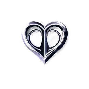 Minimalist Heart Logo PNG Gld29