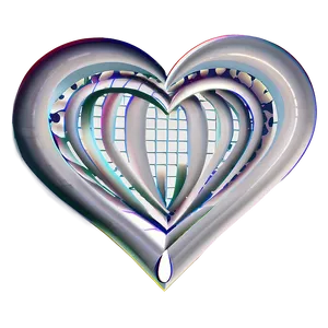 Minimalist Heart Outline PNG Rhl