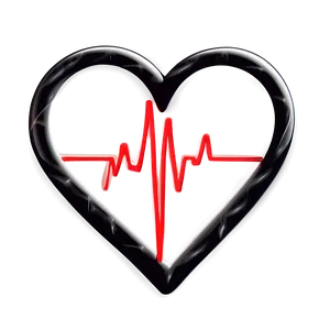 Minimalist Heartbeat Symbol PNG 46 PNG