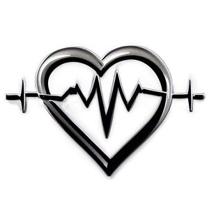 Minimalist Heartbeat Symbol PNG Qli57 PNG