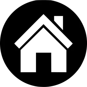 Minimalist Home Icon Graphic PNG image