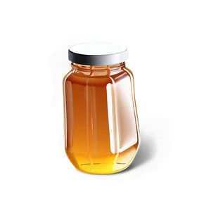 Minimalist Honey Jar PNG Usm