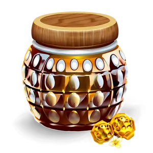 Minimalist Honey Pot PNG Xsq