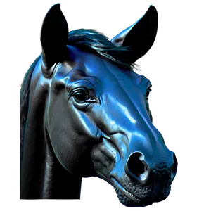 Minimalist Horse Head Icon Png 4 PNG image