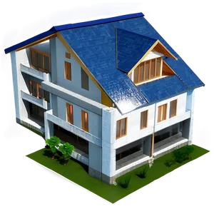 Minimalist House Blueprint Png 04292024 PNG image