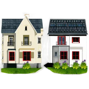 Minimalist Houses PNG 05252024