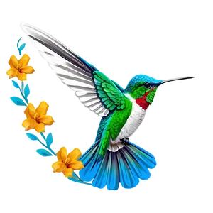 Minimalist Hummingbird Png Ani PNG image