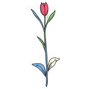 Minimalist Indie Flower Sketch Png 44 PNG image