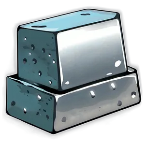 Minimalist Iron Ingot PNG 06272024