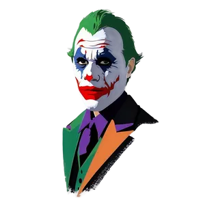 Minimalist Joker Portrait Png Gfc73 PNG image