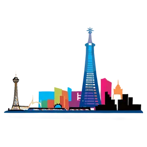 Minimalist Las Vegas Skyline Png Ifb33 PNG image