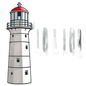 Minimalist Lighthouse Png 05242024 PNG image