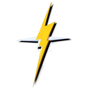 Minimalist Lightning Bolt PNG Hlm94