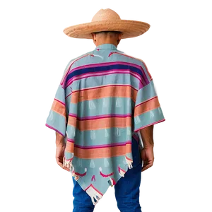 Minimalist Mexican Poncho PNG Taf34