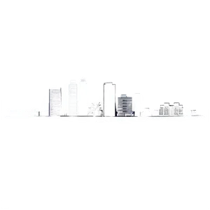 Minimalist Miami Skyline Drawing Png 86 PNG image