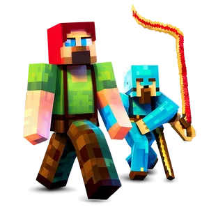 Minimalist Minecraft Characters PNG 76