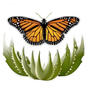 Minimalist Monarch Butterfly PNG 93 PNG