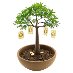 Minimalist Money Tree PNG Rsy99 PNG
