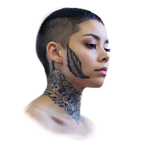 Minimalist Neck Tattoo Collection PNG Erw PNG
