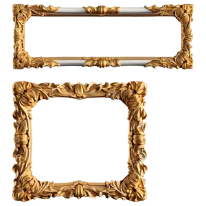 Minimalist Ornate Frame PNG 38