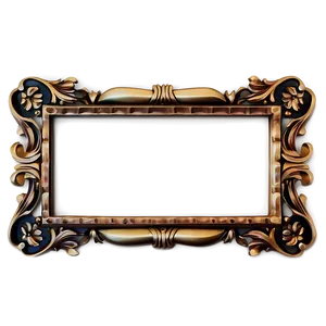 Minimalist Ornate Frame PNG Oia