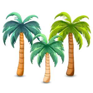 Minimalist Palm Tree Emoji Png 06272024 PNG image