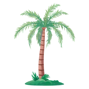 Minimalist Palm Tree Emoji Png 06272024 PNG image