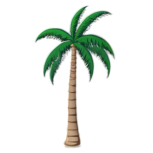 Minimalist Palm Tree Emoji Png 60 PNG image