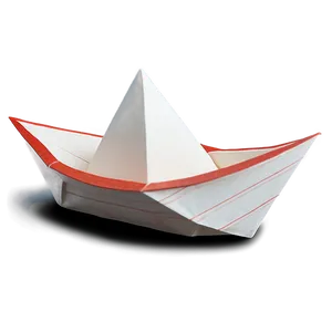 Minimalist Paper Boat Design PNG Vot15 PNG