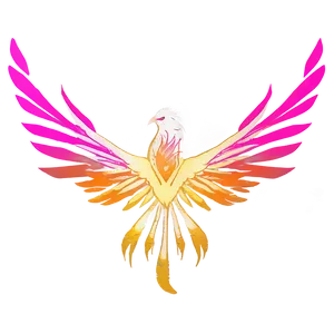 Minimalist Phoenix Sketch PNG 75 PNG