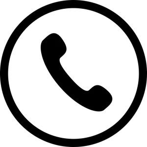 Minimalist Phone Call Icon PNG image