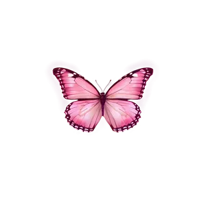 Minimalist Pink Butterfly PNG Qcg76