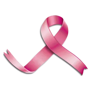 Minimalist Pink Ribbon Png 05252024 PNG image