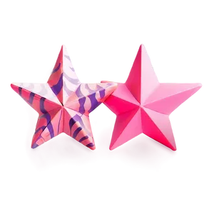 Minimalist Pink Stars PNG Idf12 PNG