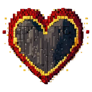 Minimalist Pixel Heart Png Ucf PNG image